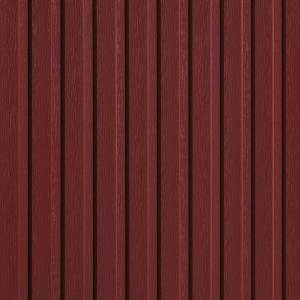 TruCedar 6 in. Board  Batten Steel Vertical Siding Cottage Red  * Non-Returnable *