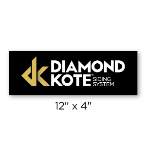 Diamond Kote® Logo Signage 12 in. x 4 in.