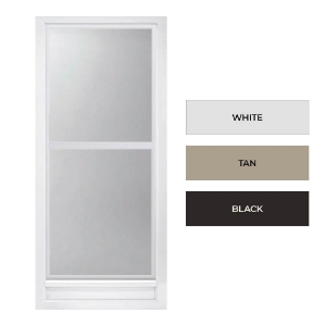 Waudena 108-Series Full View Self-Storing Storm Door 32 in. x 80 in. Desert Tan