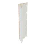 Diamond Kote® 5/4 in. x 3 in. x 16 ft. Rabbeted Brushed Smooth Inside Corner w/Nail Fin Light Gray