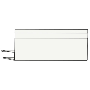 3/8 in. x 12 ft. Aluminum F-Channel Snowmist 523