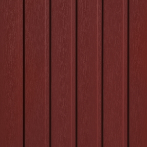 TruCedar 10 in. Board & Batten Steel Vertical Siding Cottage Red  * Non-Returnable *
