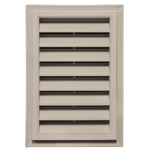12 in. x 18 in. Rectangle Louver Gable Vent #094 CT Silver Ash