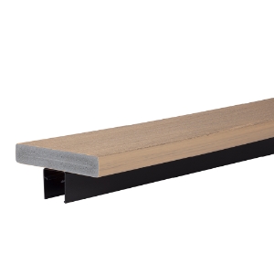 6 ft. Drink Rail Composite Universal Top Rail Gloss Black