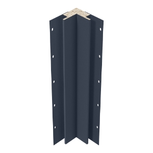 Diamond Kote® 5/4 in. x 3 in. x 16 ft. Rabbeted Brushed Smooth Inside Corner w/Nail Fin Midnight