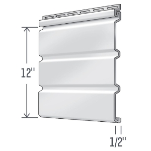 Trad T4 Soffit Matte Solid Sterling 12 ft.