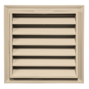 12 in. x 12 in. Square Louver Gable Vent #176 CT Light Maple