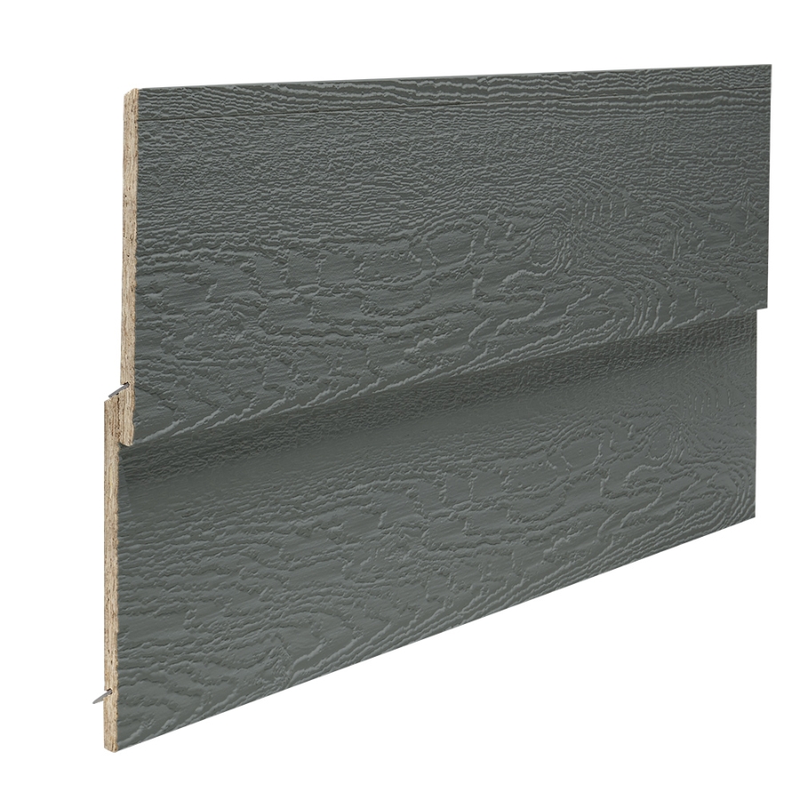 Wausau Supply | 8 in. RigidStack Siding Smoky Ash Woodgrain