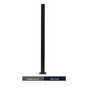 S110 2 in. x 2 in. x 54 in. Flanged Steel Post Kit Antique Bronze