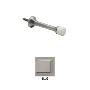 Ives 61 Door Stop Solid 619 Satin Nickel - Model: SP61MB15