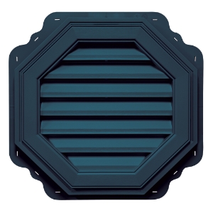 22 in. Octagon Louver Gable Vent #036 Classic Blue