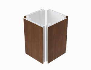 ChamClad Quick Click Column & Beam Wrap 8 in. x 20 ft. Harvest Walnut