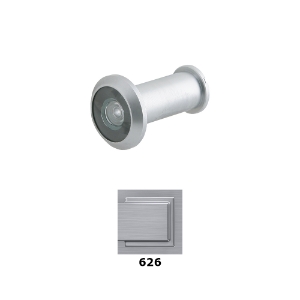 Ives U698B26D Wide Angle Door Viewer 190 Degree UL Rated 626 Satin Chrome - Model: U698B26D