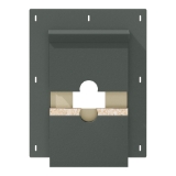Diamond Kote® RigidMount Split Mount Block Brushed Smooth Emerald