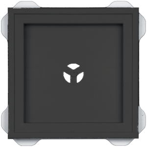 Recessed Square Mount Block Tuxedo 957