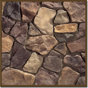 Mortared Cognac Country Rubble Display Board