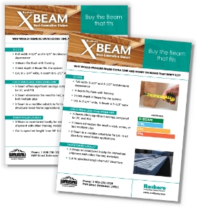Rosboro XBeam Sell Sheet with Hardware Options