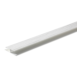 Diamond Kote® 1 1/2 in. x 10 ft. Woodgrain Soffit Channel White