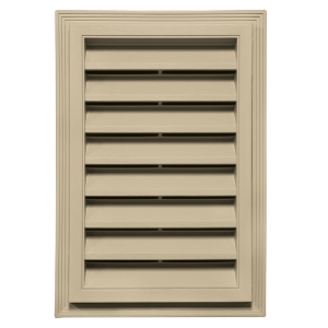 12 in. x 18 in. Rectangle Louver Gable Vent #013 CT Desert Tan