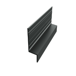 EasyTrim EZ-64 7/16 in. x 10 ft. Horizontal Z Panel Trim Smoky Ash