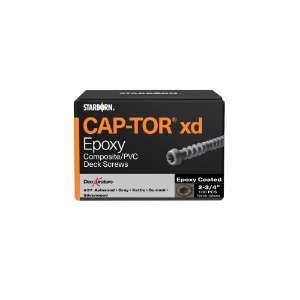 10x2-3/4 Epoxy Coated Screws Gray#37 (Sltwtr,Slvrwd,KG,Glcr) 100 sq. ft.