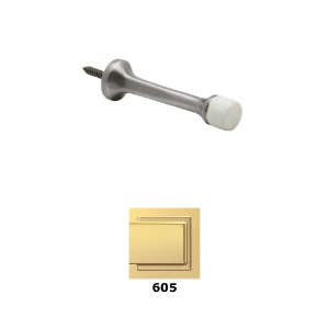 Ives 61 Door Stop Solid Aluminum 605 Bright Brass  - Model: SP61A3