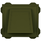 4" Hooded Vent #381 CT Olive Grove