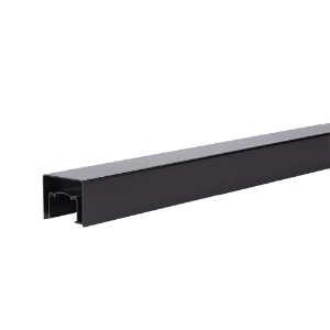 6 ft. Impression Rail Express Modern Aluminum Top Rail Black AZTIXMDTR6B