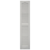 12 in. x 60 in. Open Louver Shutter Cathedral Top Paintable #030