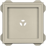 Recessed Square Mount Block Herringbone 347