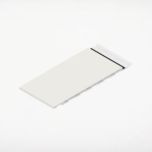 12 in. Seamless Shadowline Wall Panel 16 ft. Crystal White 4/pk Cham