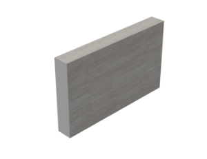 ChamClad Architectural Trim for Column 1 in. x 4 in. x 13 ft. Beachwood Grey