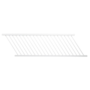 36 in. x 8 ft. Impression Rail Express Stair Universal Aluminum Rail Panel White AZTIX36UNSP8W