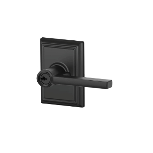 F51A Entry Latitude Lever w/Addison trim 622 Matte Black - Box Pack