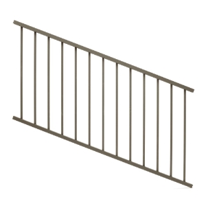 36 in x 6 ft. Stair Aluminum Contemporary Rail, Textured Bronze