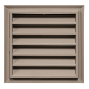 12 in. x 12 in. Square Louver Gable Vent #096 Heather