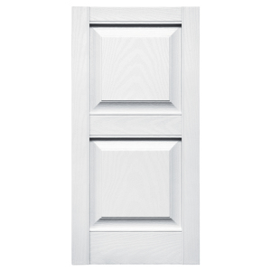 14-3/4 in. x 31 in. Raised Panel Shutter White #001