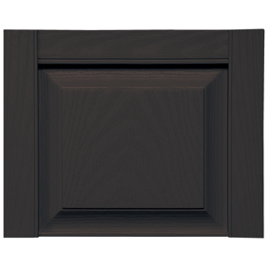 14-3/4 in. Raised Panel Transom Top Musket Brown