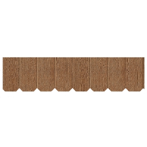 Diamond Kote® Octagon Shakes 12 in. Enhanced Rain Line Woodgrain Chestnut