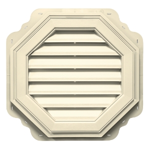 18 in. Octagon Louver Gable Vent #020 CT Heritage Cream