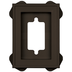 Recessed Mini Mount Block #390 Espresso