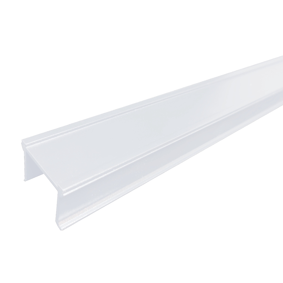 Wausau Supply | 6' White Unpunched Channel Imp Rail Express (20) DISCX