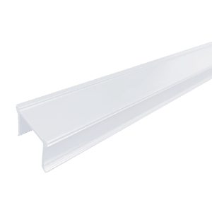 6 ft. Impression Rail Express Unpunched Channel White