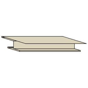 3/8 in. x 10 ft. Aluminum Miter Divider Desert Tan 327