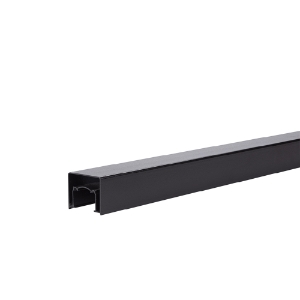 8 ft. Impression Rail Express Modern Aluminum Top Rail Black AZTIXMDTR8B