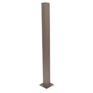 2-1/2 in. x 39 in. Top Of Stair Cable Post Textured Bronze (10 holes)