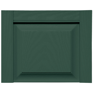 14-3/4 in. Raised Panel Transom Top Forest Green
