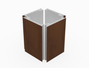 ChamClad Quick Click Column & Beam Wrap 8 in. x 10 ft. Cinnamon Walnut