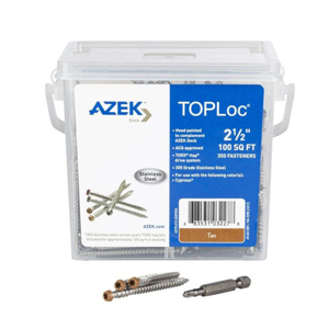 2-1/2 in. TOPLoc Stainless Steel Screws Tan 100 sq. ft.