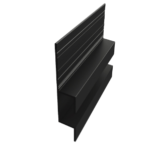 EasyTrim EZ-65 7/16 in. x 10 ft. Horizontal H Panel Trim Graphite